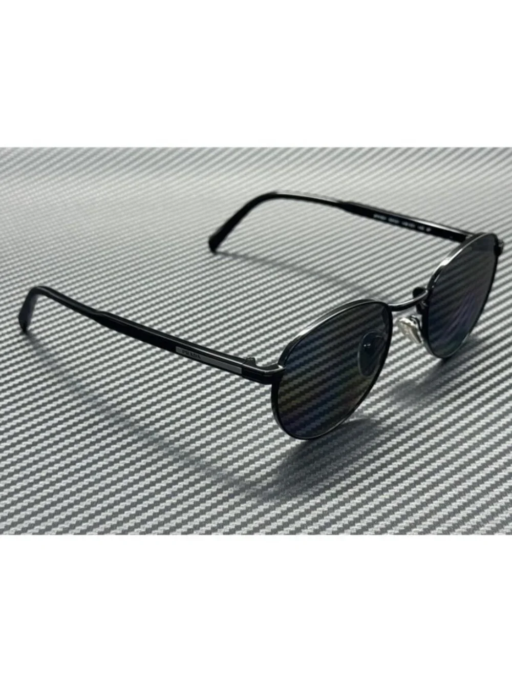 New PRADA Men Black Sunglasses 53-21-145